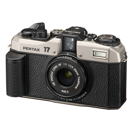 Pentax 17 Film Camera, Dark Silver