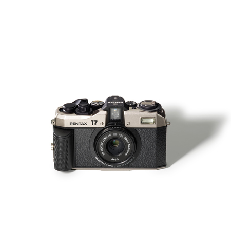 USED Pentax 17 Half Frame Compact Film Camera, Dark Silver