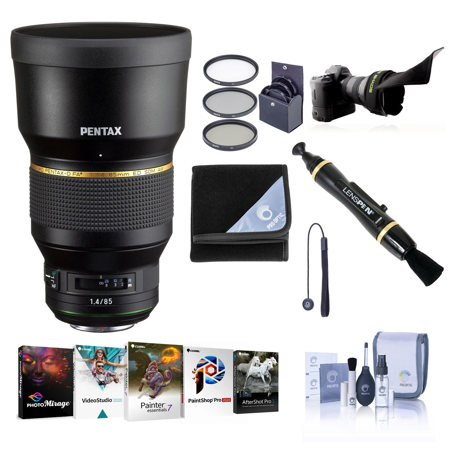 Pentax HD Pentax-D FA 85mm f/1.4 ED SDM AW Lens with Free PC Software & Acc Kit