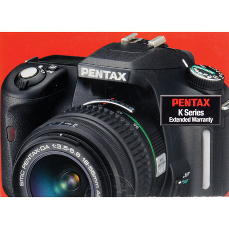 Pentax 2 Years Extended Warranty for K5 / K30 / K01 / K series DSLR