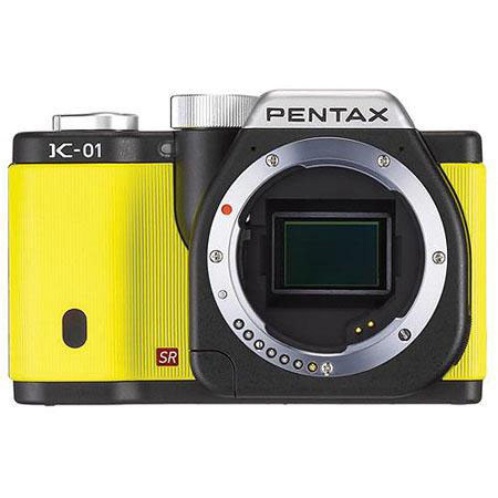 Pentax K-01 Digital Camera Body Yellow Bundle 16GB SD