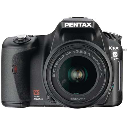 Pentax K100D "Super" Digital SLR Camera, with Pentax SMCP-DA 18-55mm f/3.5-5.6 AL AF Zoom Lens