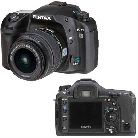 Pentax K10D Digital SLR 10.2 MP Camera with Pentax SMCP-DA 18-55mm f/3.5-5.6 AL AF Zoom Lens