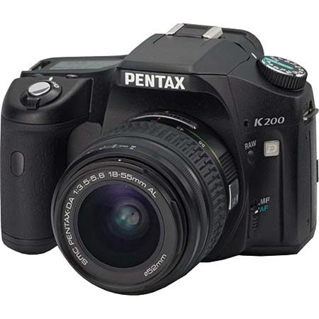 Pentax K200D 10.2 MP Dig SLR Camera w/18-55mm Lens Kit