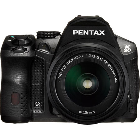 Pentax K-30 Digital SLR Camera with 18-55 DA Lens, Black