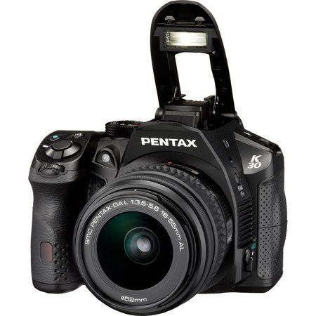 Pentax K-30 Digital SLR Camera with 18-55 DA Lens, Black