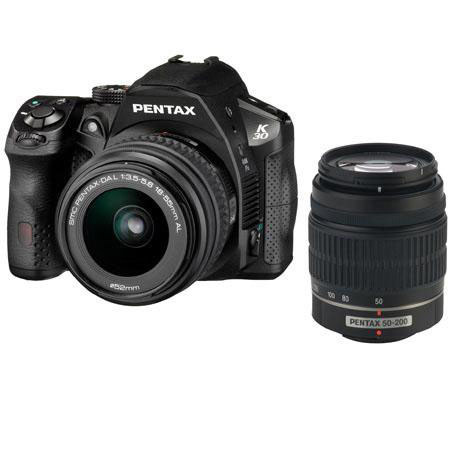 Pentax K-30 DSLR Camera 16mp w/18-55 & 50-200 DA Lenses -BUNDLE- + $75 Gift Card