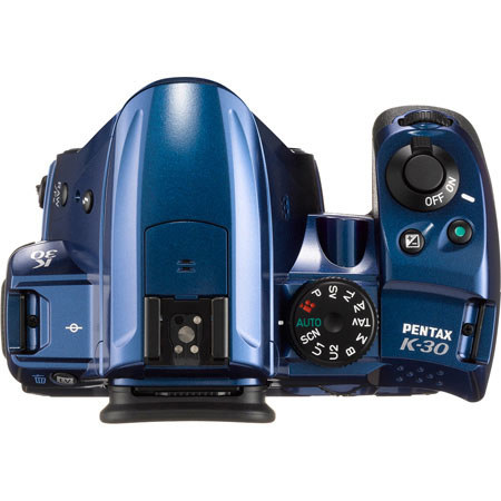 Pentax K-30 Digital SLR Camera with DA 18-55mm f/3.5-5.6 AL WR Zoom Lens, Blue
