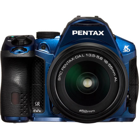 Pentax K-30 Digital SLR Camera with 18-55 DA Lens, Blue