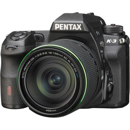 Pentax K-3 DSLR Camera with DA 18-135mm WR Lens