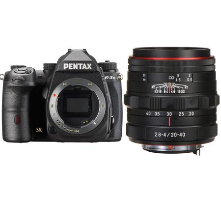 Pentax K-3 Mark III APS-C- DSLR Camera, Black with HD DA 20-40mm F2.8-4 Lens
