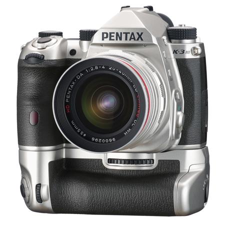 Pentax K-3 Mark III DSLR Camera Premium Kit with D-BG8 Battery Grip, Silver