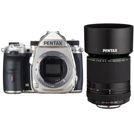 Pentax K-3 Mark III APS-C DSLR Camera, Silver with DA 55-300mm f/4.5-6.3 Lens
