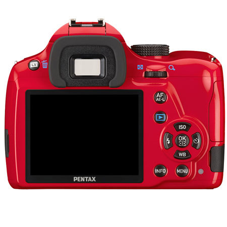 Pentax K-50 DSLR Camera with DA 18-135 WR Lens - Red