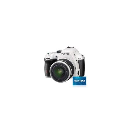 Pentax K50 DSLR Camera,w/DAL 18-55mm WR Lens,White,Bundle w/$50 Gift Certificate