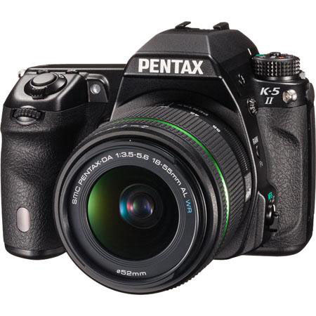 Pentax K-5 II Digital SLR Camera with DA 18-55 WR Lens - Bundle #3