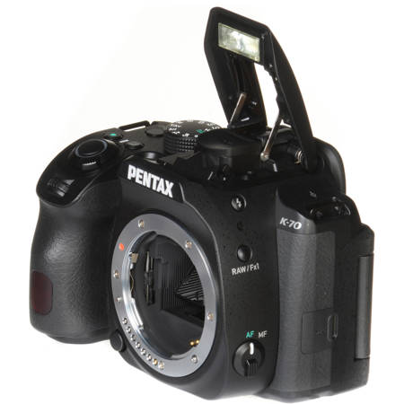 Pentax K-70 DSLR with 18-55mm WR Lens, Black