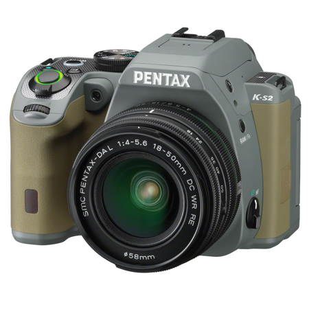 Pentax K-S2 DSLR Camera with 18-50mm WR Lens- Forest Green