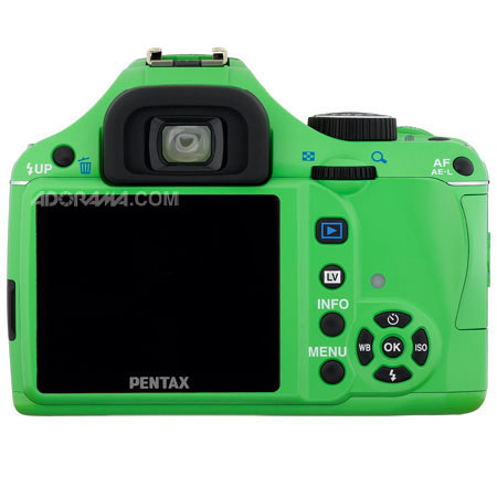 Pentax 16344 K-X SLR Kit with DA-L 18-55mm Lens, Green