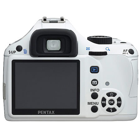 Pentax K-X 12.4MP DSLR Camera, White