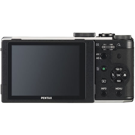 Pentax MX-1 Classic Design Compact 12MP Digital Camera with 4x Zoom Lens, 3-inch LCD Tilt Screen, 1920X1080 HD Video, Shake Reduction (SR) - Silver