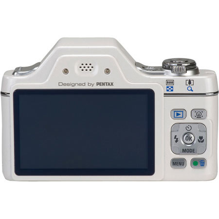 Pentax 16456 Optio I-90 12.1MP 2.7in LCD Camera, White