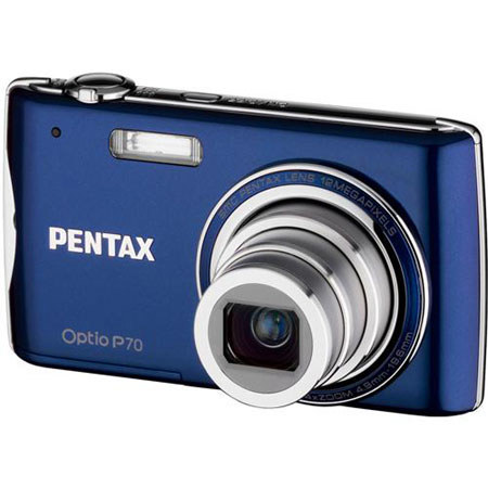 Pentax Optio P70 Digital Camera with 12.0 MP,Blu