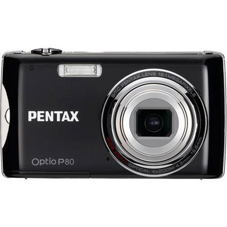 Pentax Optio P80 12.1MP Digital Camera - Black