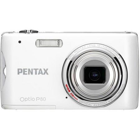 Pentax Optio P80 Dg Cam Kit,-Pearl-w/4GB SD Card
