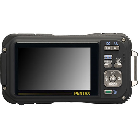 Pentax 16411 Optio W90 12.1 MP Waterproof Camera, Black