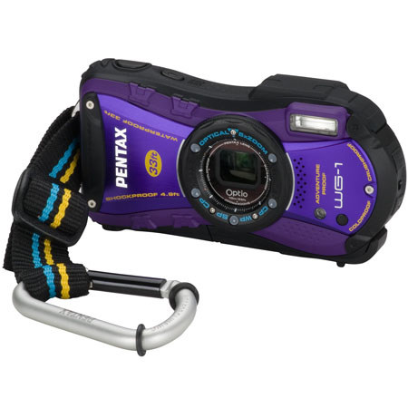 Pentax Optio WG-1 Digital Camera, Purple