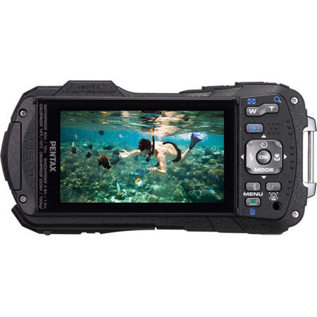 Pentax Optio WG-2 Digital Camera with GPS Functionality, 16 Megapixel, 5x Optical/7.2x Digital Zoom, 3" TFT LCD Display, Waterproof, Shiny Orange