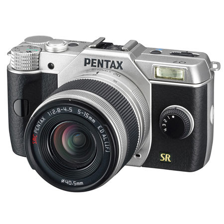 PENTAX Q7 Mirrorless Digital Camera with 5-15mm Zoom Lens - Silver