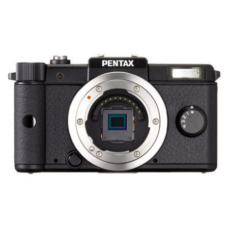 Pentax Q Compact Digital Camera with Standard Zoom Lens - Black