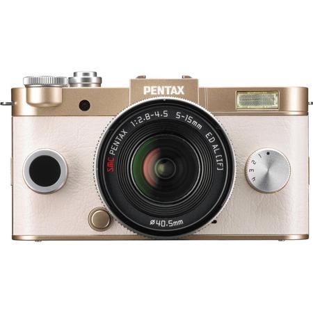 PENTAX Q-S1 Mirrorless Digital Camera with 5-15mm Standard Zoom Lens - Gold