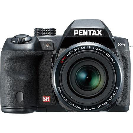 Pentax X-5 Camera, Black - Bundle - with Camera Case, 8GB Card, Cleaning Cloth