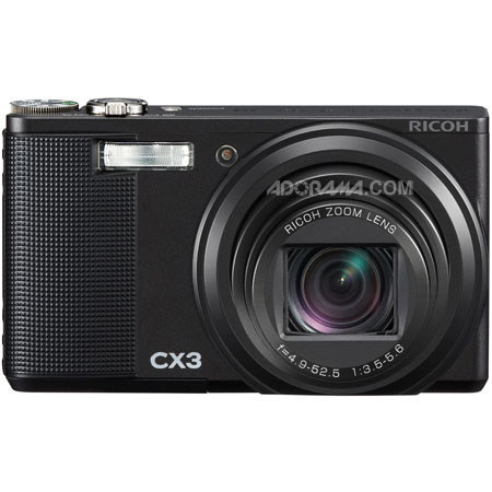 Ricoh CX3 10MP 3in LCD 5 FPS Point/Shoot Camera, Black