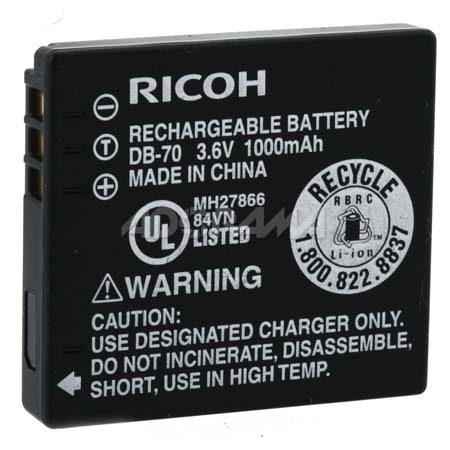 Ricoh DB-70 3.6V 1000mAh Rechargeable Lithium-Ion Battery