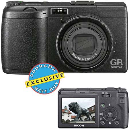 Ricoh GR Digital, Elegant Point & Shoot 8mp Digital Camera, 4x Digital Zoom, 2.5" LCD