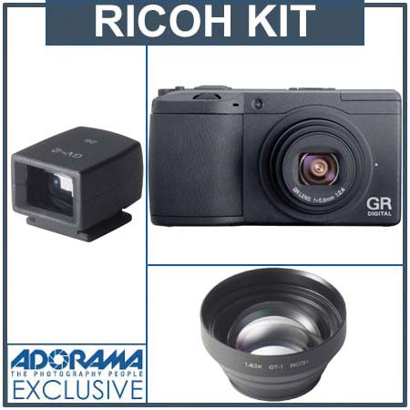 Ricoh GR Digital II Dlx Kit w/ GT-1 40mm Wide Conv Lens