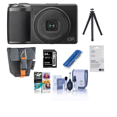 Ricoh GR III Digital Camera - Black With PC Accessory Bundle