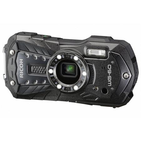 Ricoh WG-60 Digital Camera, Waterproof, Shockproof, Digital Camera - Black