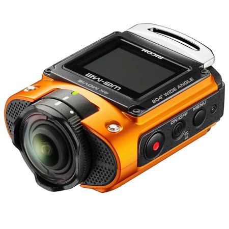 Ricoh WG-M2 4K 8MP Action Camera Kit, Orange