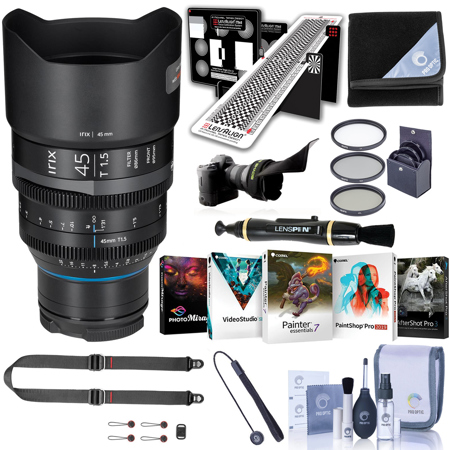 IRIX Cine 45mm T1.5 Lens for Nikon Z, Feet - With Free PC Accessory Bundle