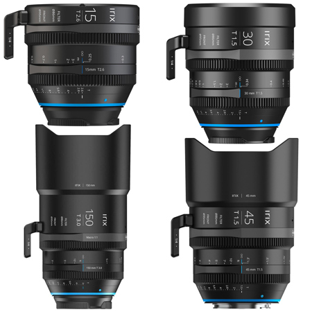 IRIX Cine 15mm T2.6, 30mm, 45mm T1.5, 150mm T3.0 Lens Kit for Leica L, Feet