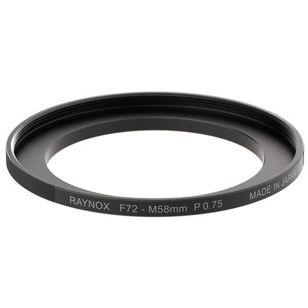 Raynox RA7258 72mm to 58mm Step-Up Adapter Ring