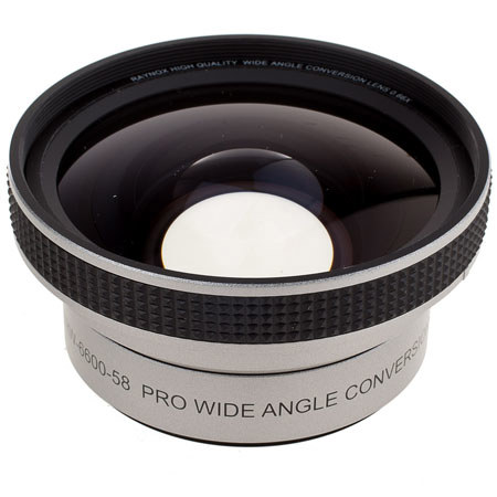 Raynox 0.66x Wide Angle Lens 58mm, Silver, Limits Zoom Capability.