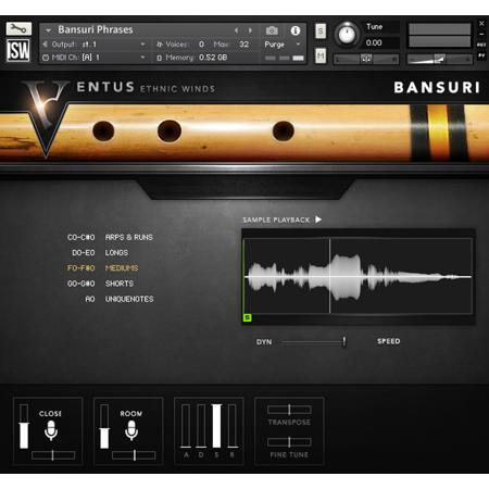 Impact Soundworks Ventus Ethnic Winds Bansuri - Virtual Instrument, Download