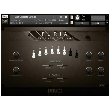 Impact Soundworks Furia Staccato Strings - Virtual Instrument, Download