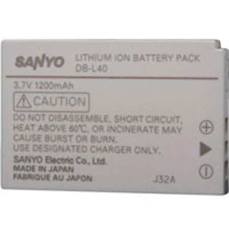 Sanyo Replacement Rechargeable Lithium-ion Battery for Pocket CameraCorder VPC-HD1